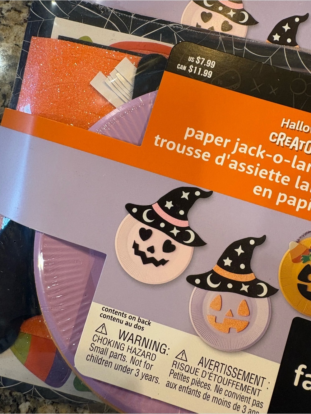 🎃Paper Jack-O-Lantern Plate Kit Bundle - Picture 3 of 6
